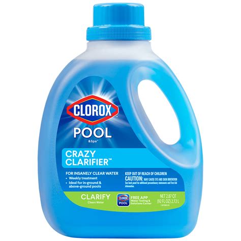This highly formulated clarifier is strong enough to clear up cloudy water fast without diluting. . Pool clarifier walmart